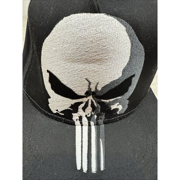 The Punisher Hat Men Black Snap Back Cap Embroidered. Official Marvel licence - Picture 2 of 8